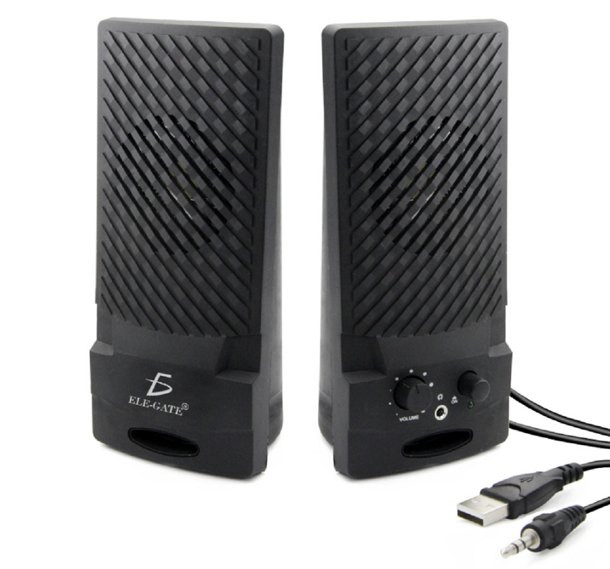 Par De Bocinas Economicas Para  Pc Y Laptop Con Usb Y 3.5 Mm