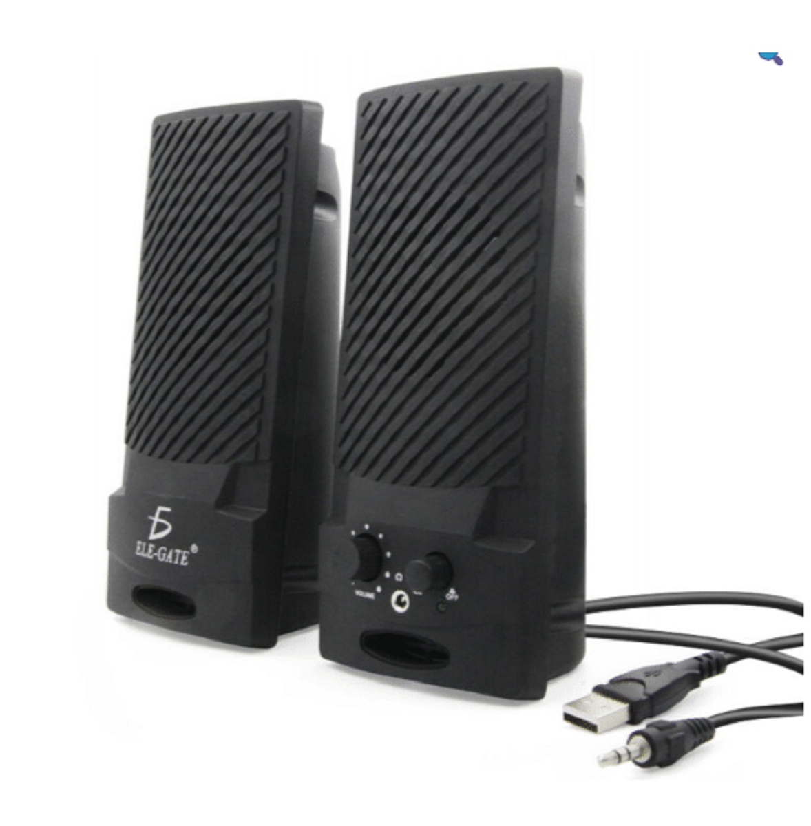 Par De Bocinas Economicas Para  Pc Y Laptop Con Usb Y 3.5 Mm