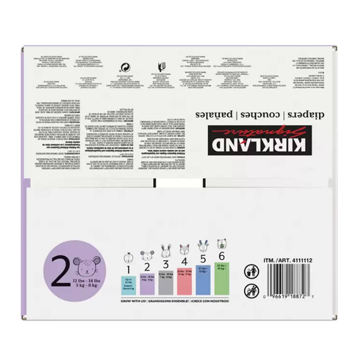 Pañales Unisex Etapa 2, Kirkland Signature, 174 piezas