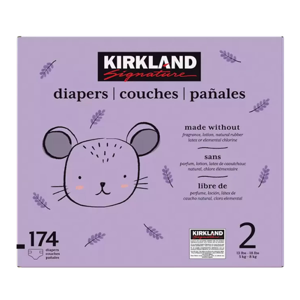 Pañales Unisex Etapa 2, Kirkland Signature, 174 piezas