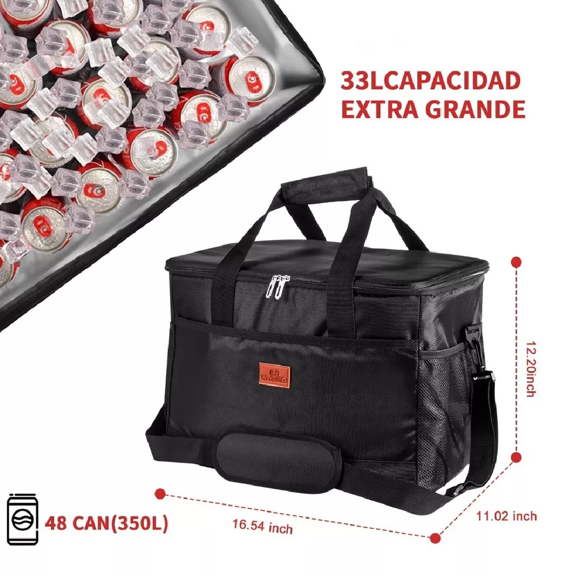 Loncheras Termicas Bolsa Mochila Hielera Portatil 33l