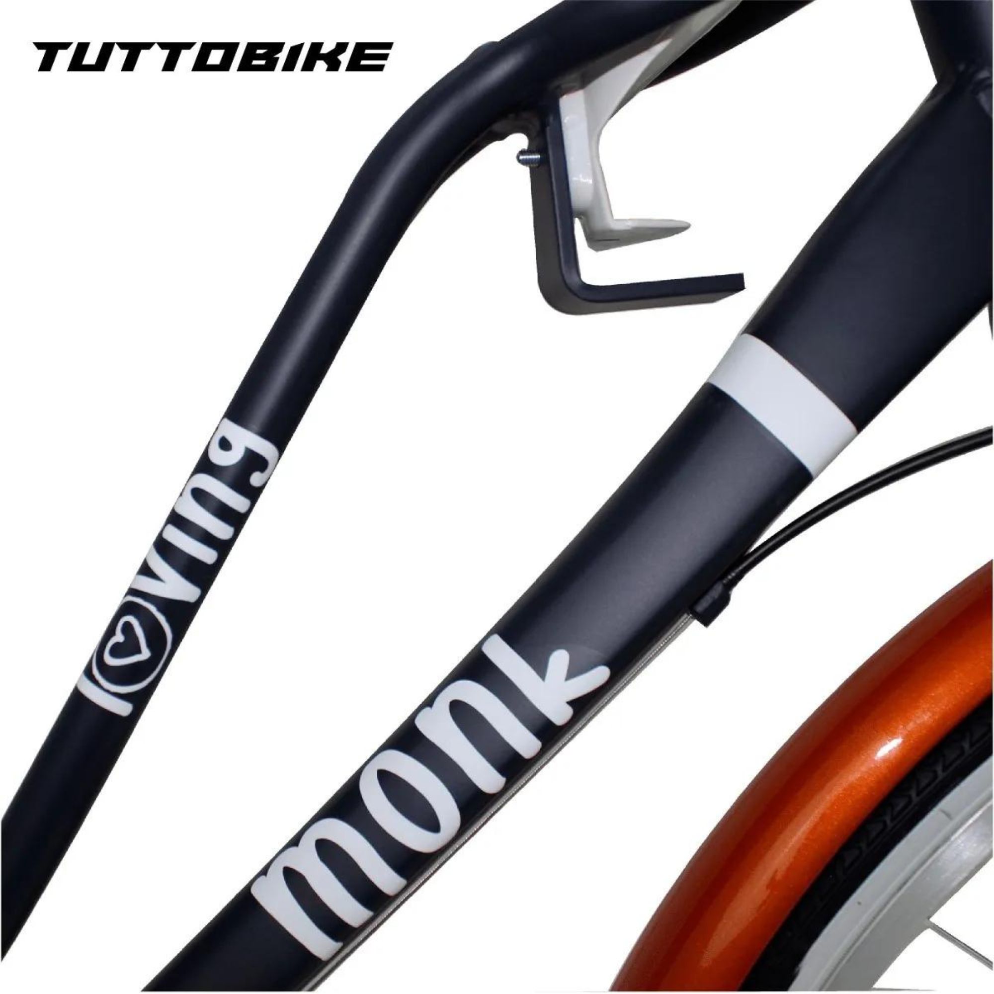 Bicicleta Urbana Vintage Aluminio R24 7v Loving Monk Negro