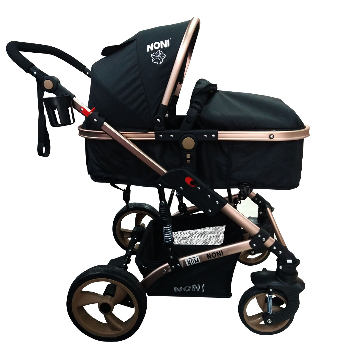 Carriola Para Bebe Angelin Noni Lujo Travel System 999-D Negro