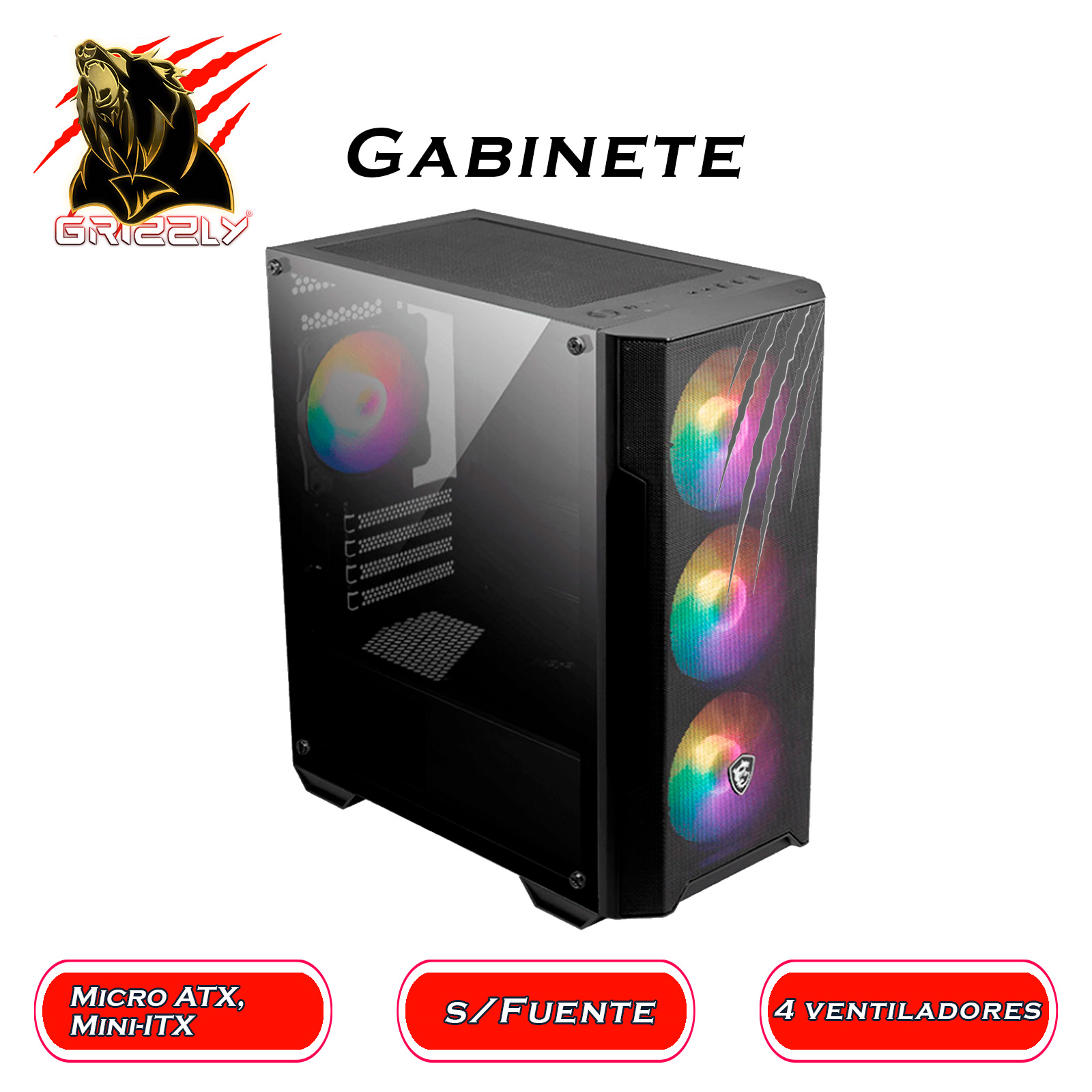 Pc Gamer Grizzly Core I3 10100 4ghz Gtx1650 16gb Ddr4 500gb