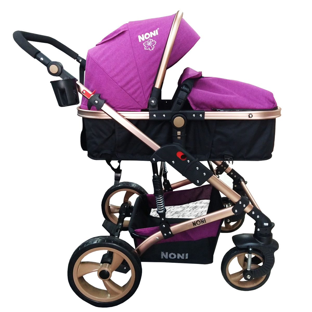 Carriola Para Bebe Angelin Noni Lujo Travel System 999-D Morada