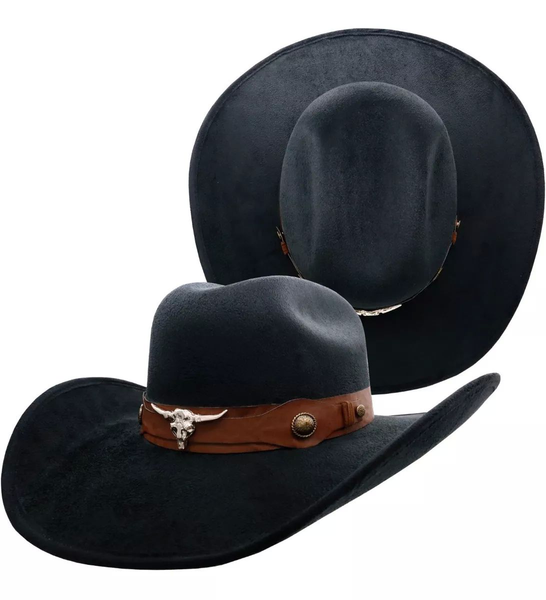 Sombrero Unisex Texana Vaquero Chihuahua Gamuza Taurino 134 Negro