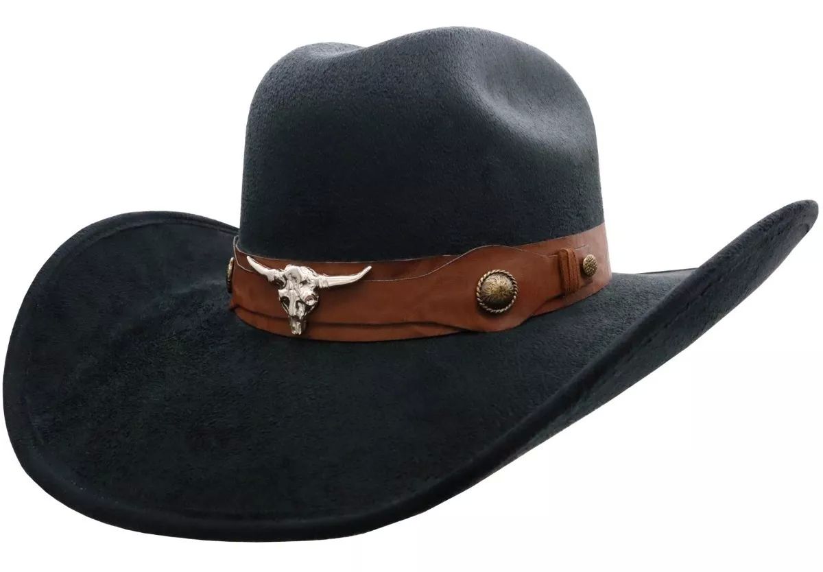 Sombrero Unisex Texana Vaquero Chihuahua Gamuza Taurino 134 Negro