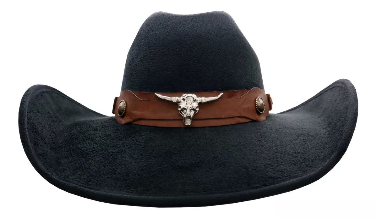 Sombrero Unisex Texana Vaquero Chihuahua Gamuza Taurino 134 Negro