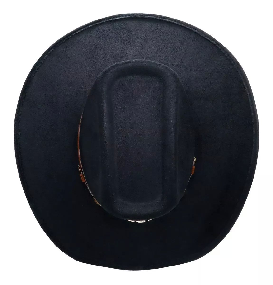 Sombrero Unisex Vaquero Texana 8 Segundos Gamuza Toquilla Taurina 134 Negro