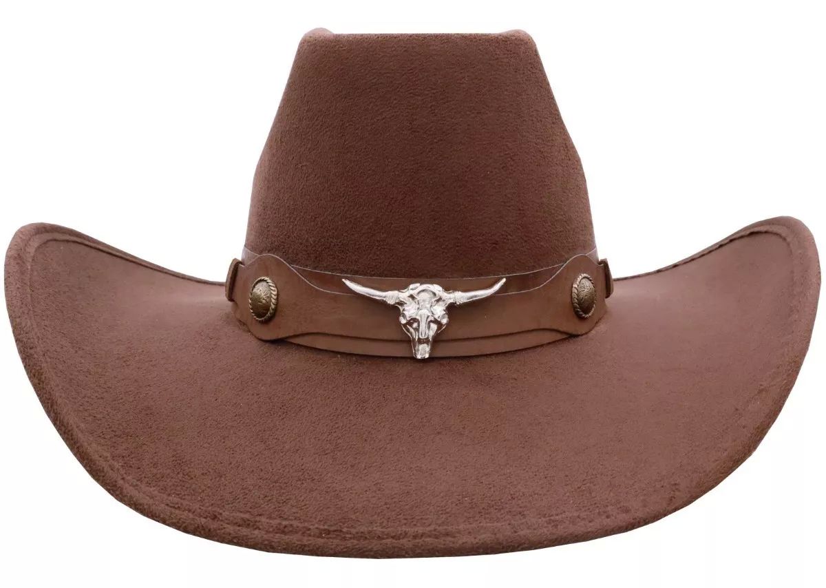 Sombrero Unisex Vaquero Texana 8 Segundos Gamuza Toquilla Taurina 134 Chocolate