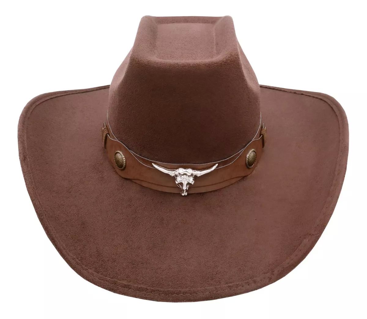 Sombrero Unisex Vaquero Texana 8 Segundos Gamuza Toquilla Taurina 134 Chocolate