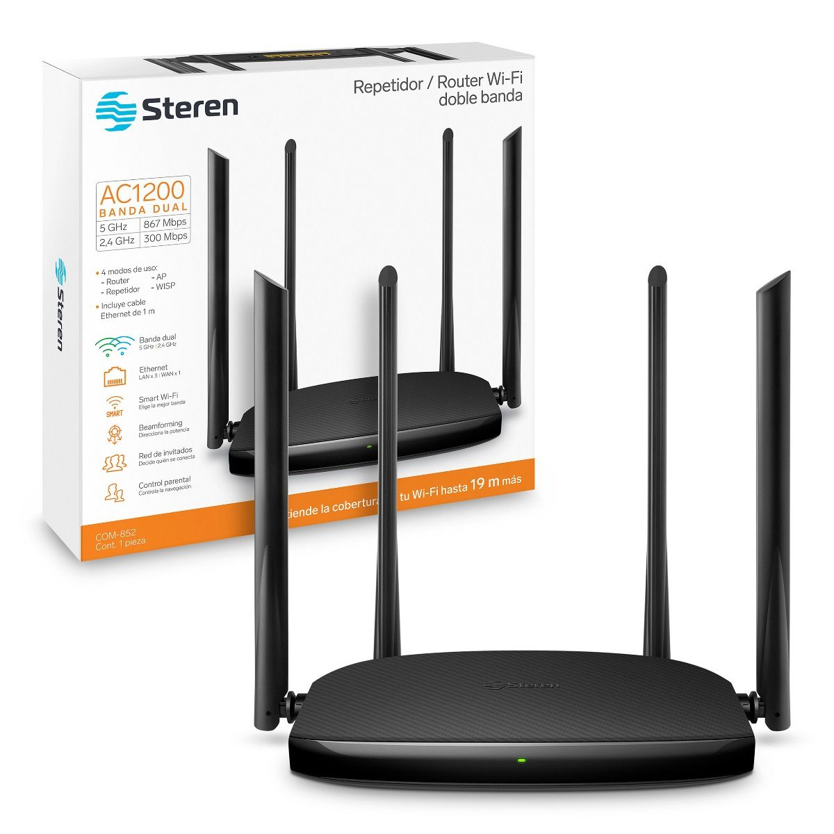 Repetidor Router Wi-fi 2,4-5 Ghz (b,g,n,a,ac) 19 M Steren