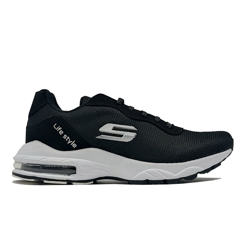 Tenis Spook 1040 Negro Blanco Deportivo Mujer Comodo Running Correr 