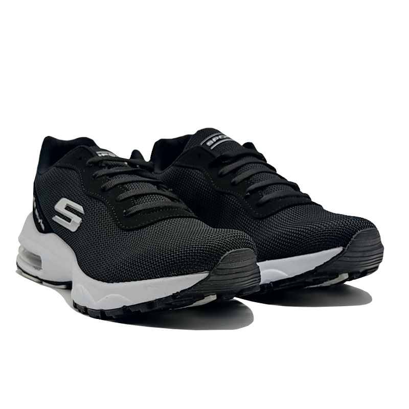 Tenis Spook 1040 Negro Blanco Deportivo Mujer Comodo Running Correr 