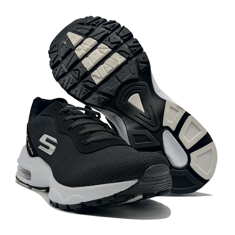 Tenis Spook 1040 Negro Blanco Deportivo Mujer Comodo Running Correr 
