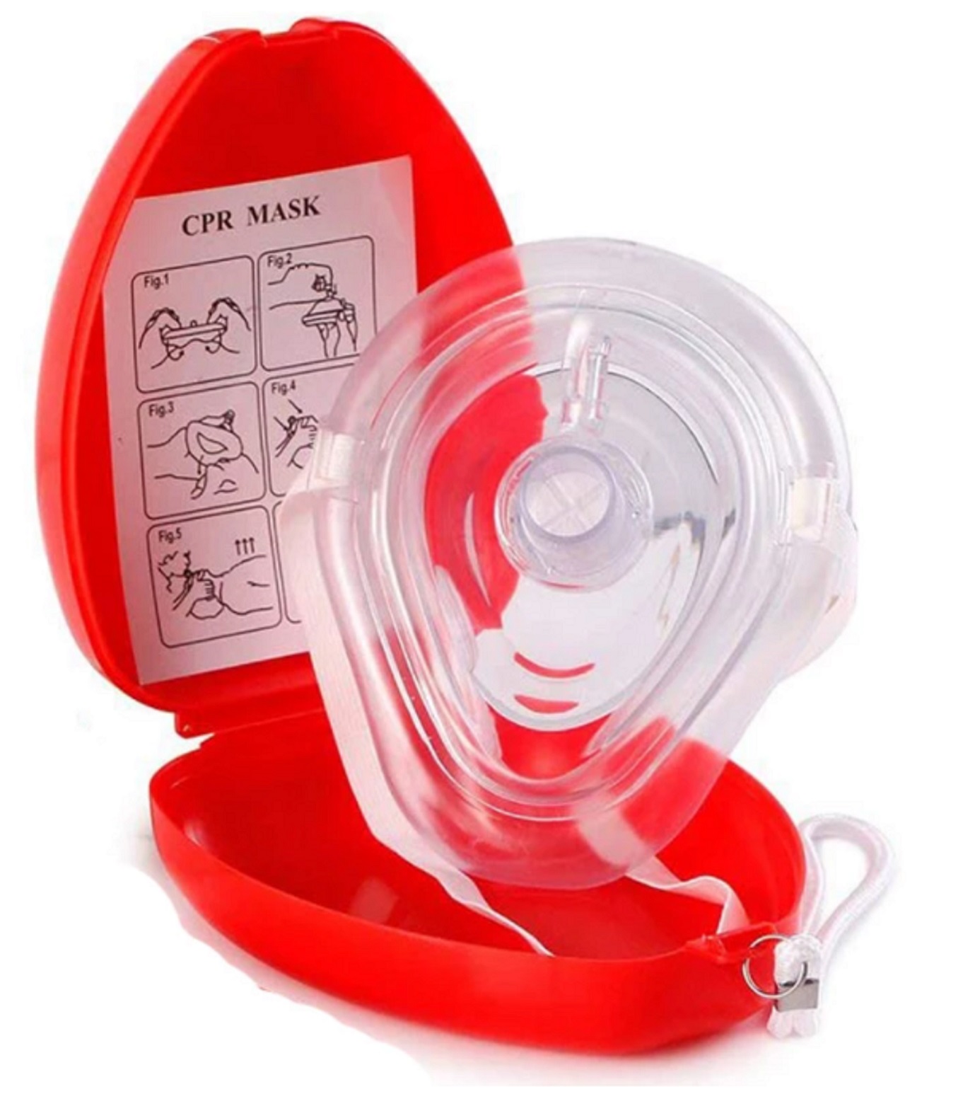 Kit Mascarilla RCP Pocket Mask Primeros Auxilios Botiquin Practica
