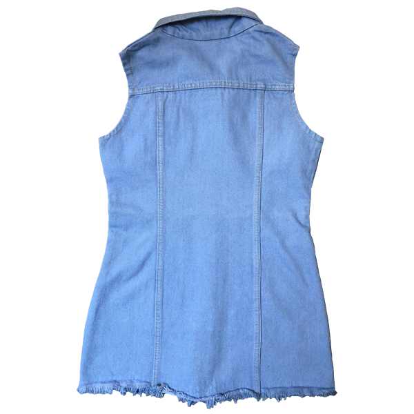 Chaleco Largo De Mezclilla De Dama Living Style