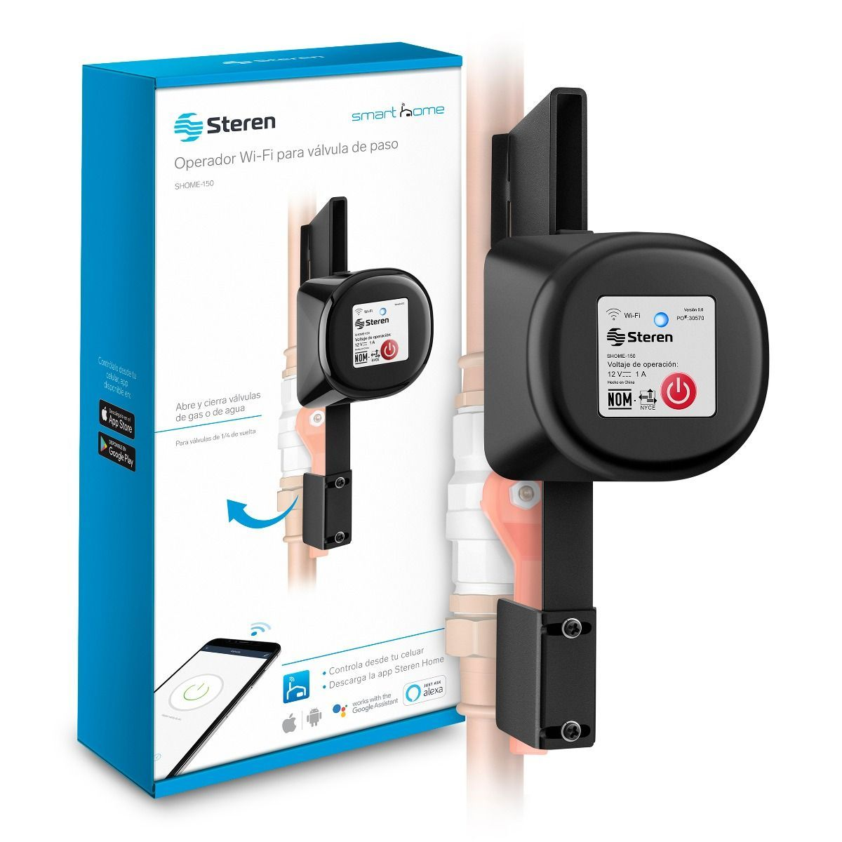Válvula Wi-fi Compatible Google Assistant Alexa Steren