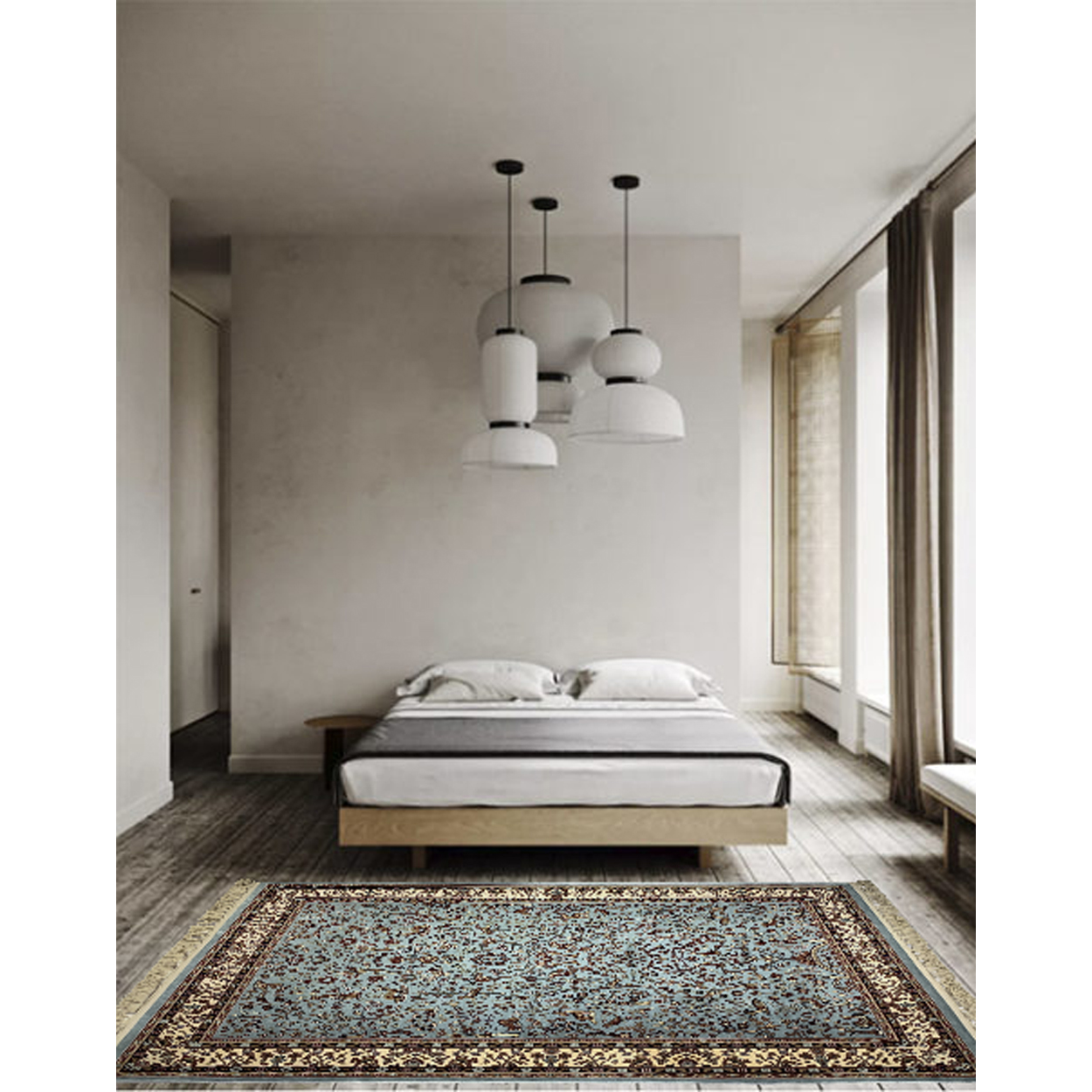 Tapete Cazadores, Thera Rugs, Flora y fauna Irani 1.5 x 2.3 M