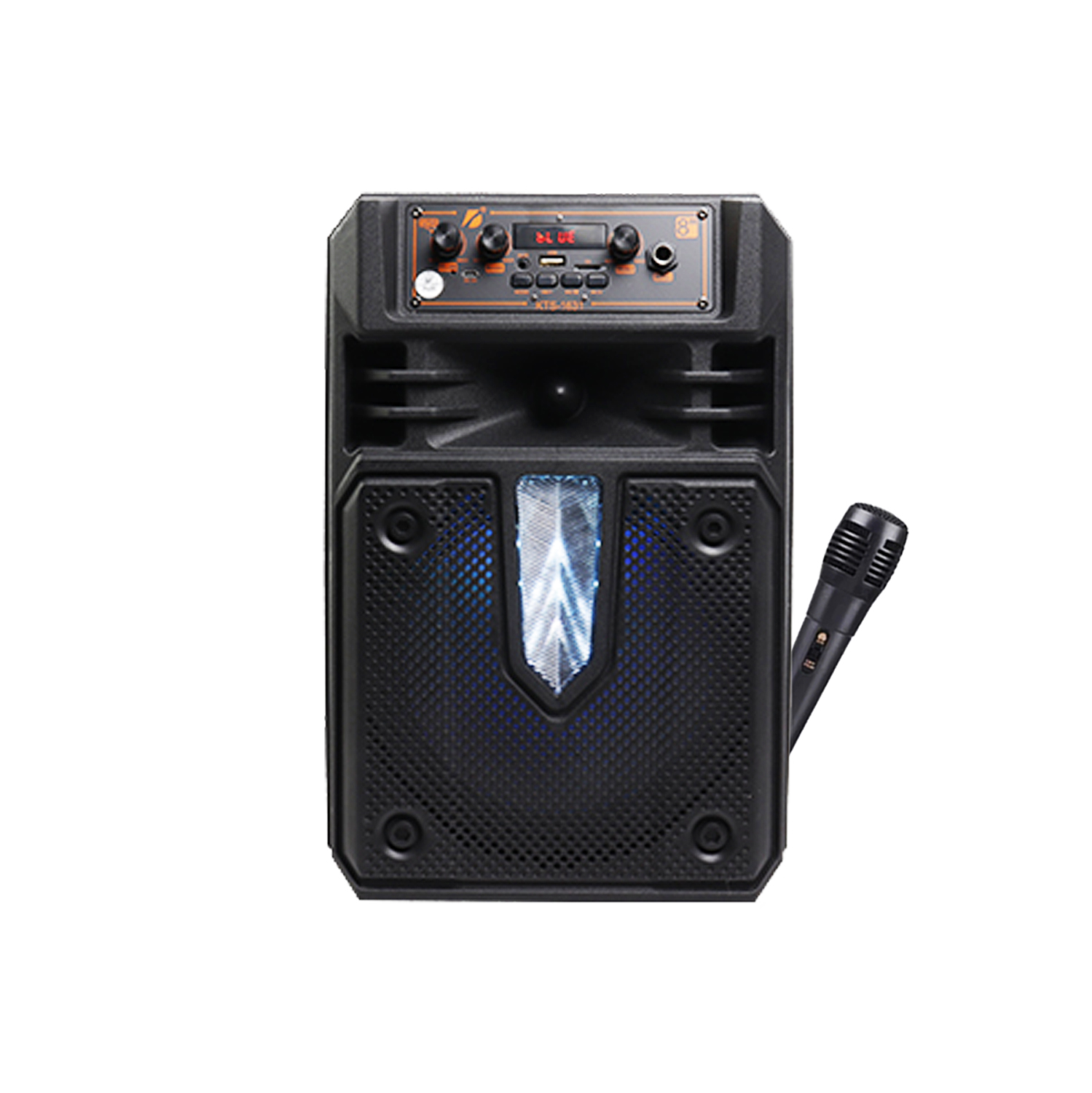 Bocina Portátil de 8" con Micrófono y Control Remoto Link Bits KTS-1631