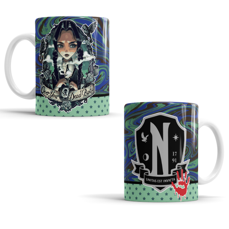 Taza Merlina addams serie