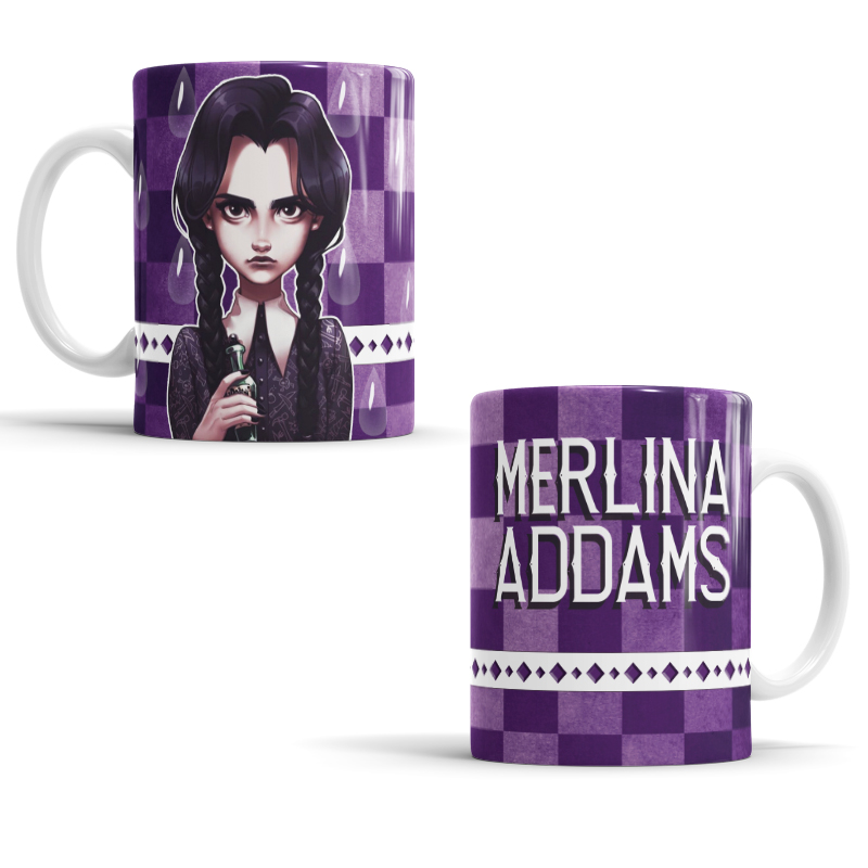 Taza Merlina addams serie