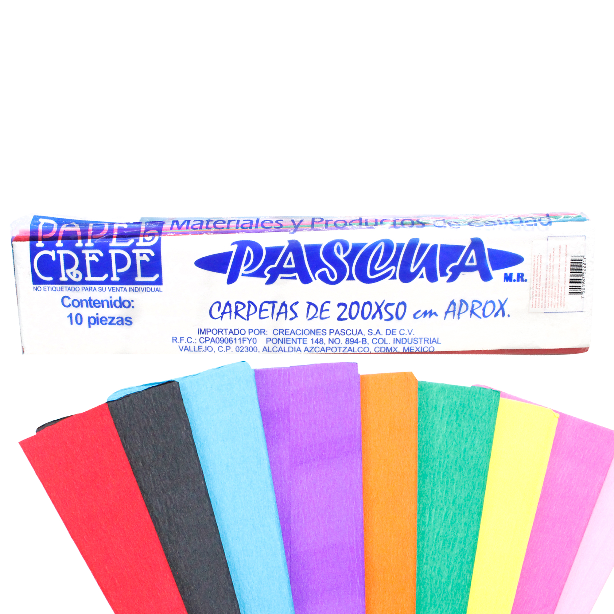 10 papel de crepe papel de seda multicolor 200x50CM DIY MANUALIDAD Diseños y decoracion