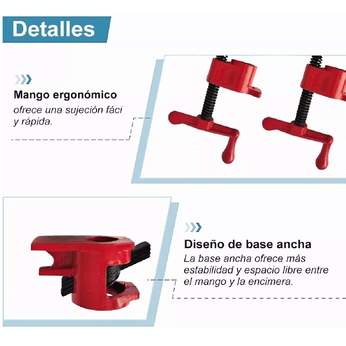 Prensa / Sargento Para Madera De Tubo 3/4 Pz