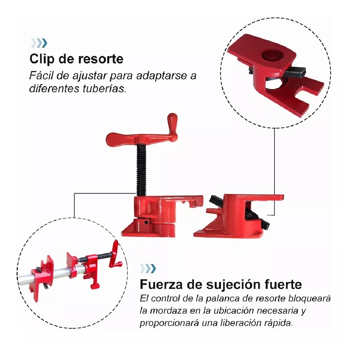 Prensa / Sargento Para Madera De Tubo 3/4 Pz