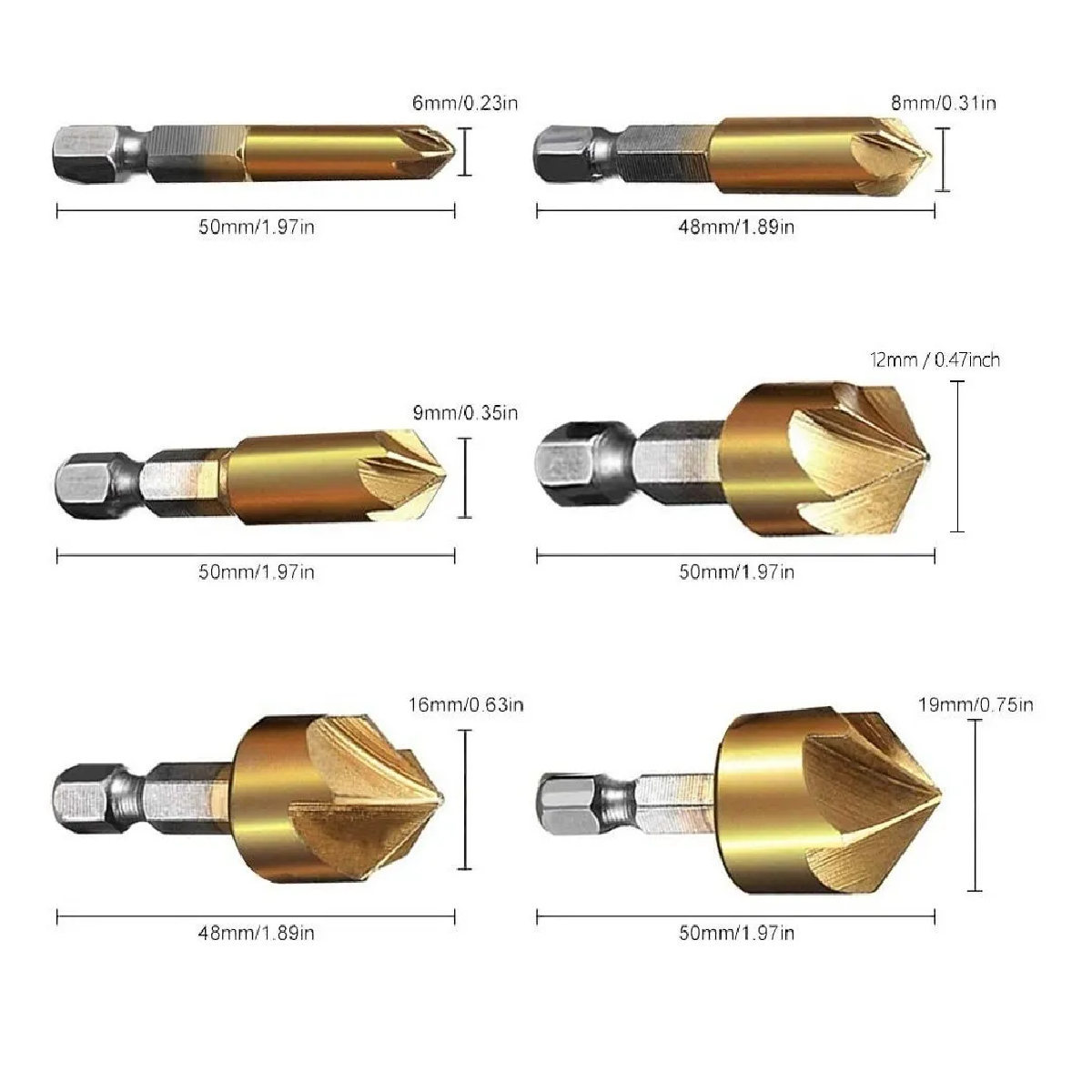 Kit 26 Brocas Avellanadora Escalonada Circular Sacabocado Madera