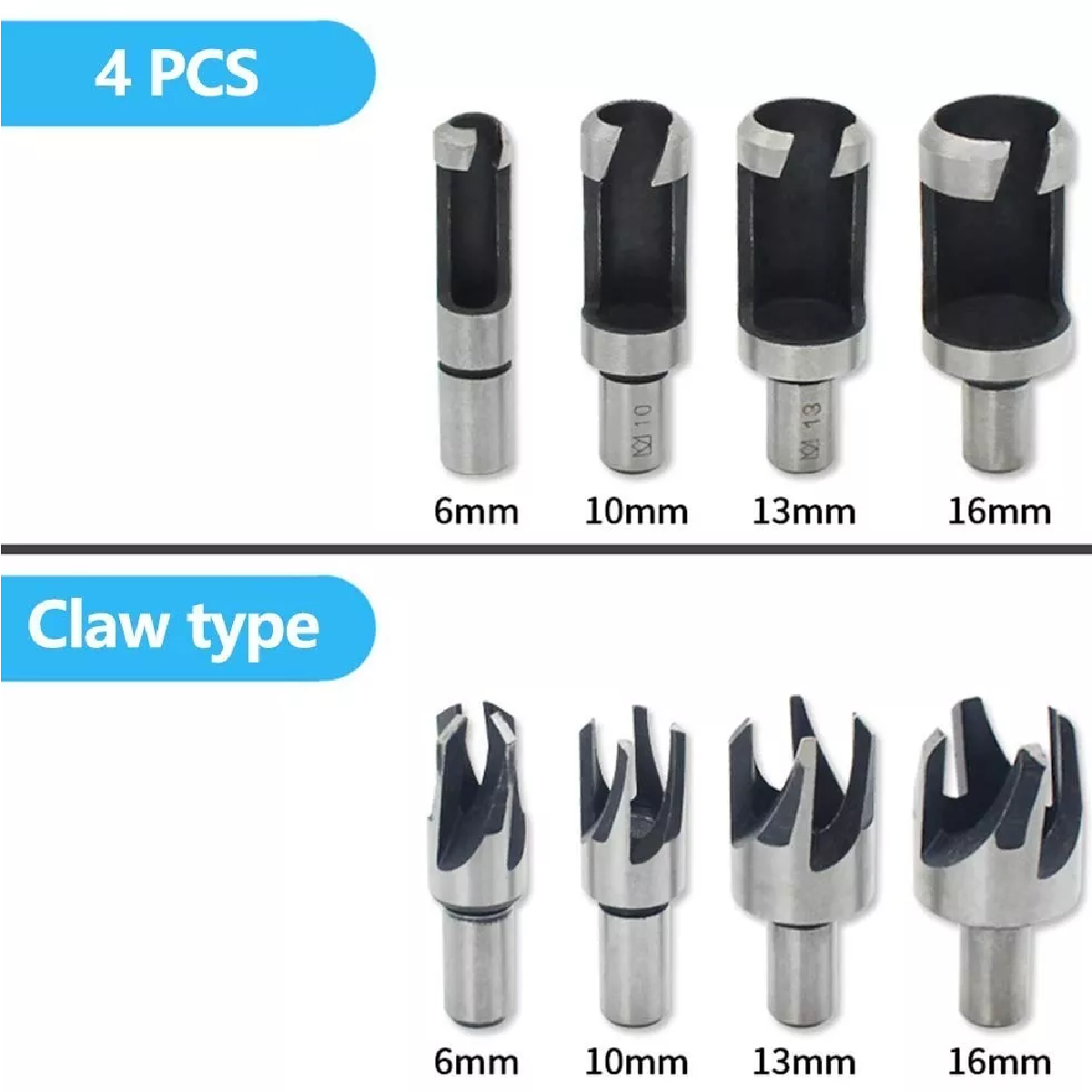 Kit 26 Brocas Avellanadora Escalonada Circular Sacabocado Madera