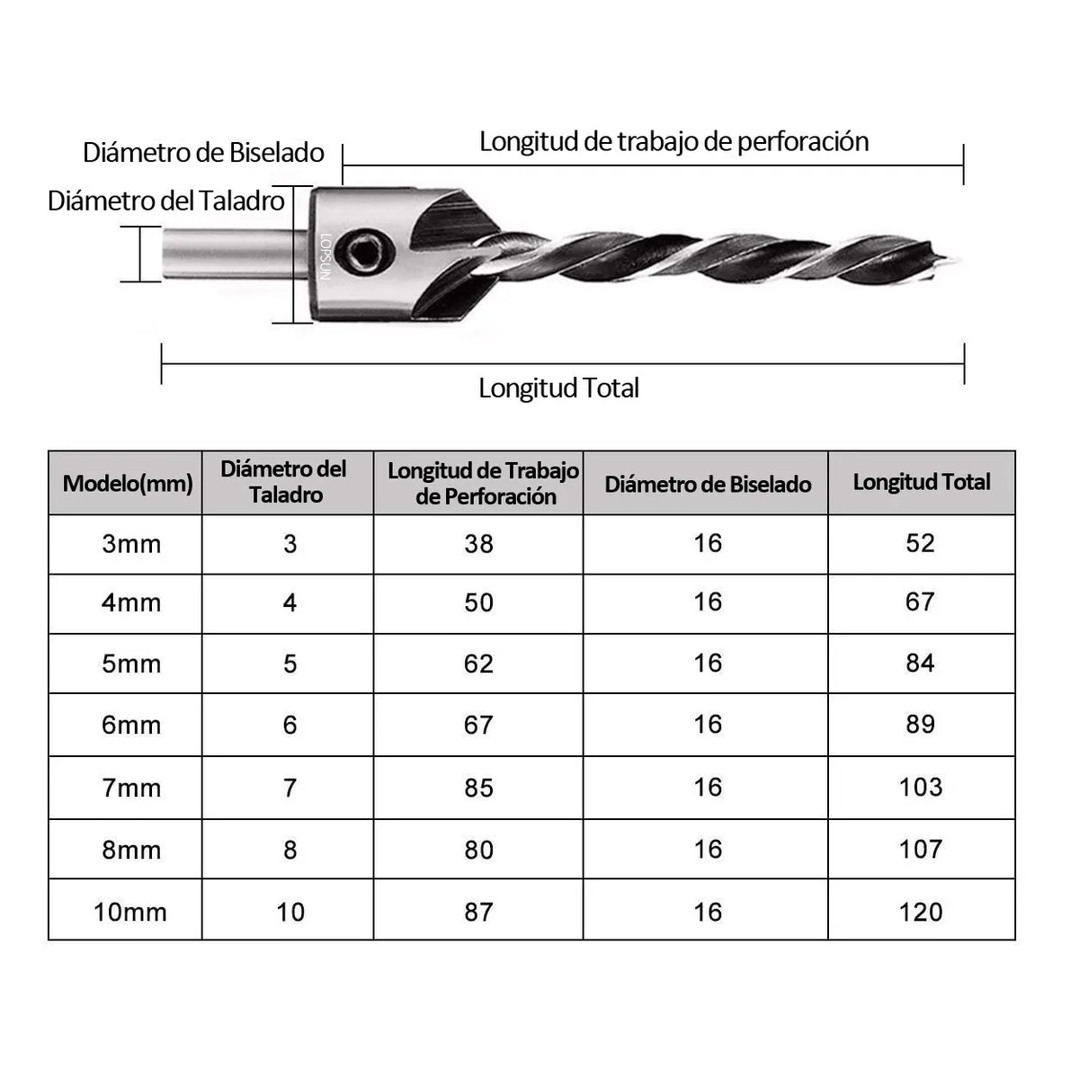 Kit 26 Brocas Avellanadora Escalonada Circular Sacabocado Madera