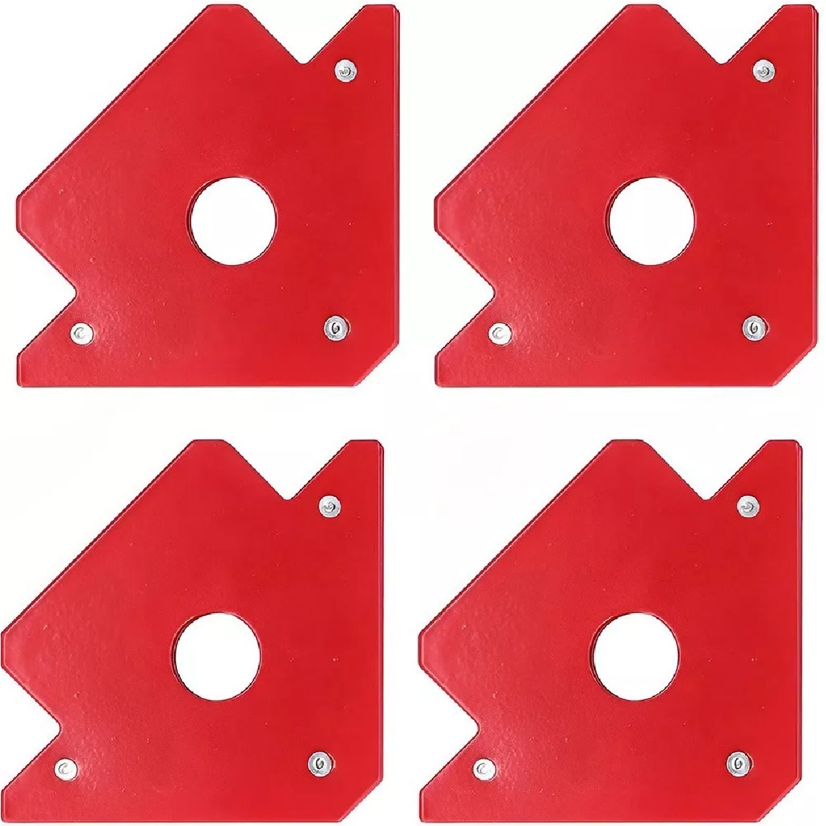 Imán Escuadra Para Soldar Magnética Herramientas 50 Lb 4 Pzs