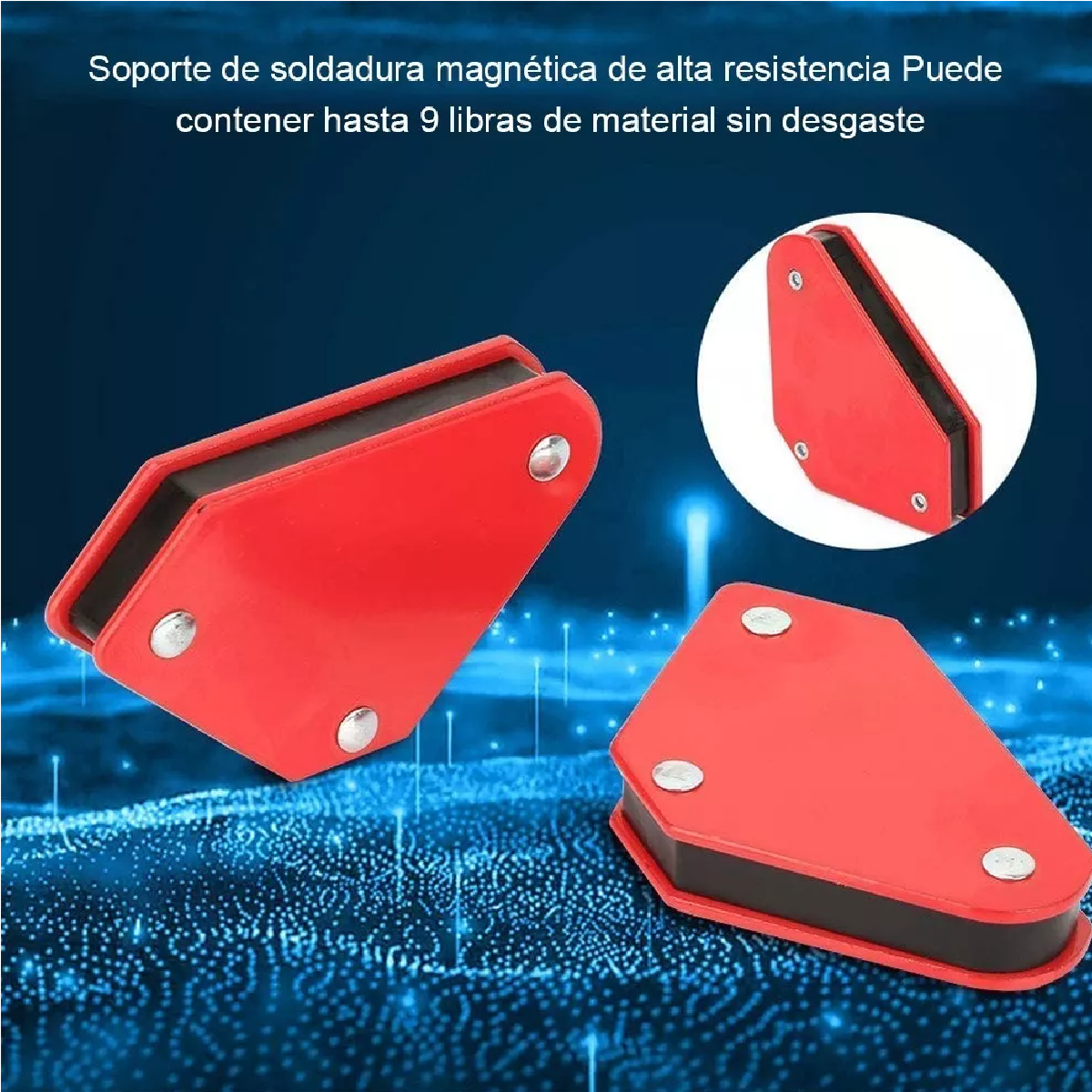 Imán Escuadra Para Soldar Magnética Herramientas 50 Lb 4 Pzs