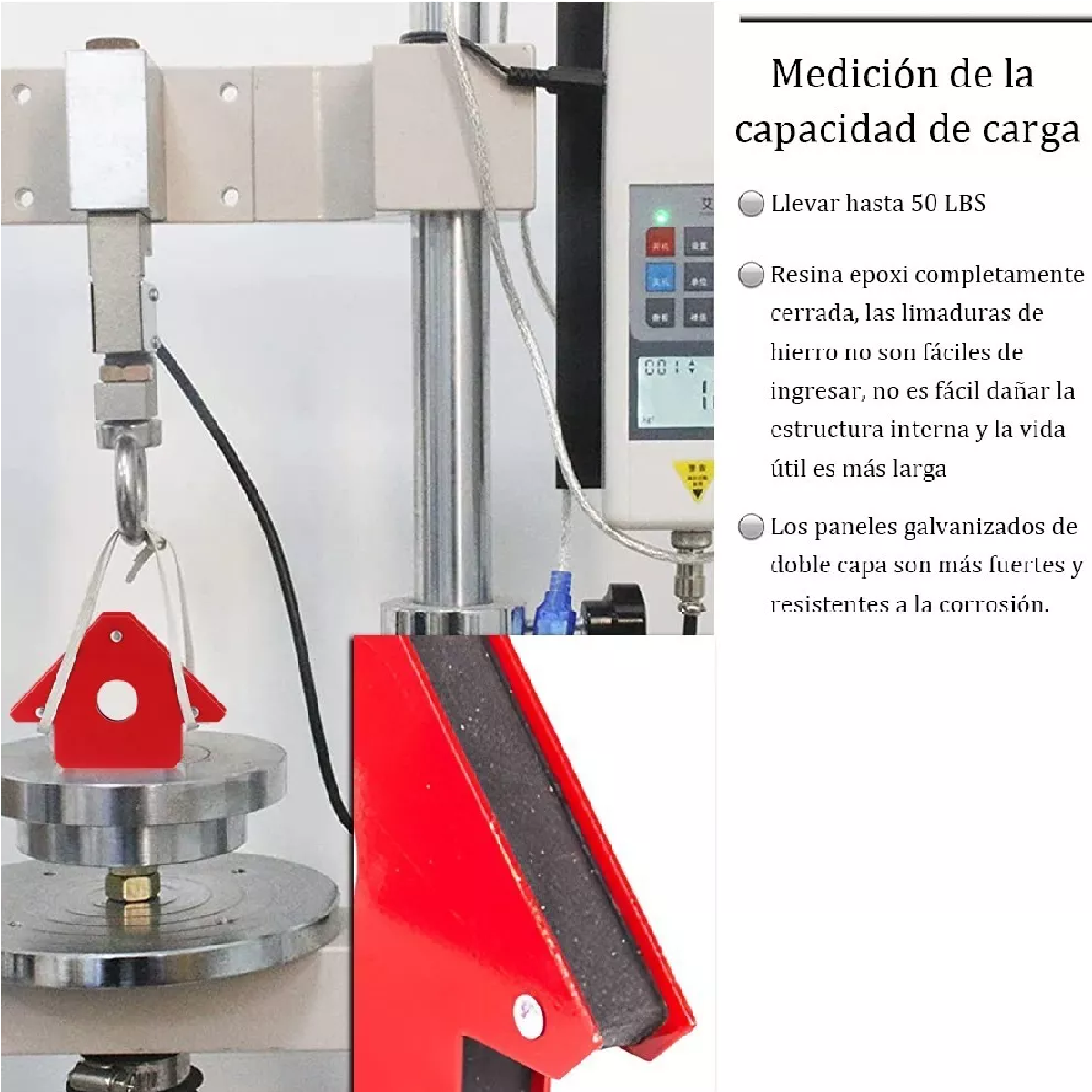 Imán Escuadra Para Soldar Magnética Herramientas 50 Lb 4 Pzs