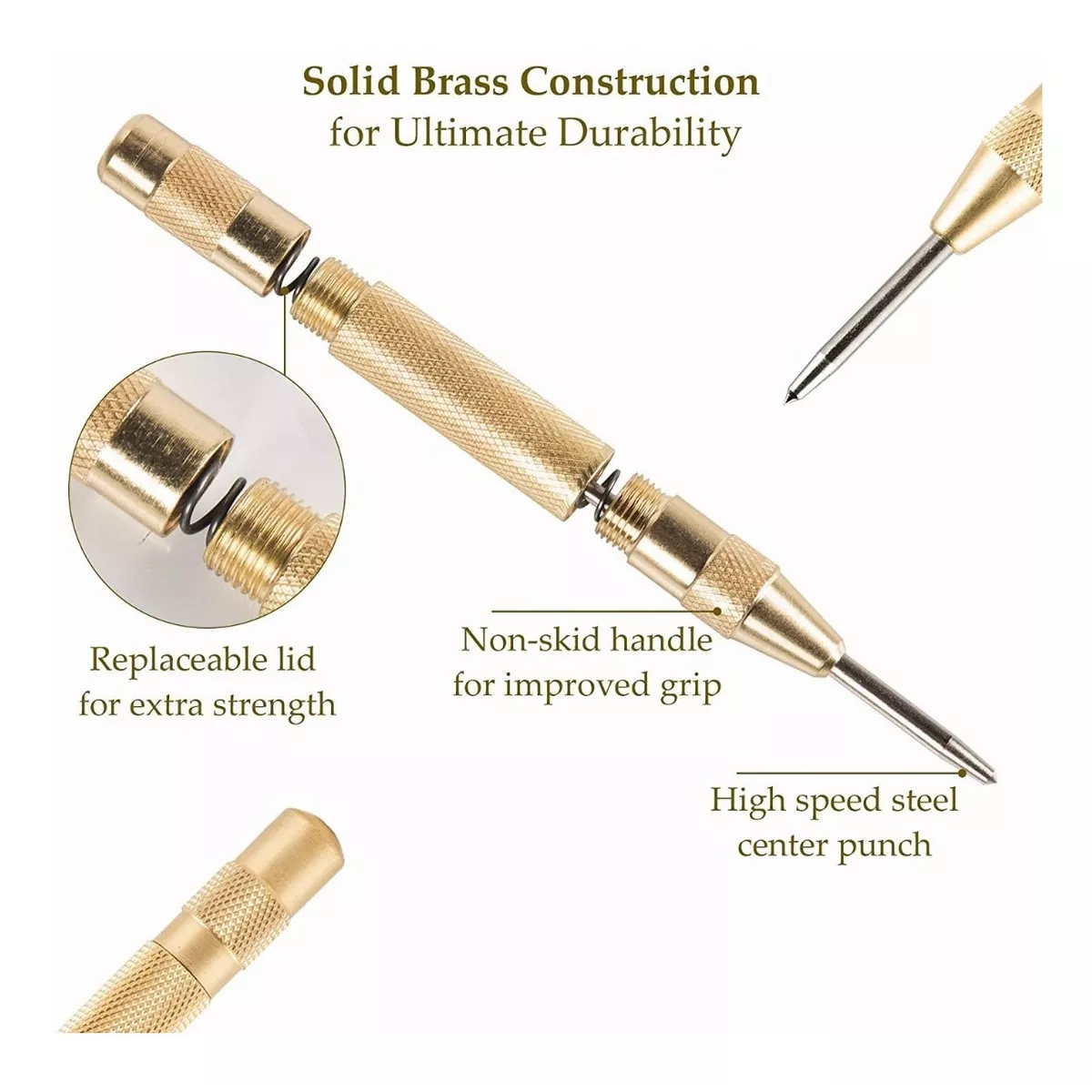 Set 6 Uds. Broca Escalonada De Acero Rápido +estuche De Aluminio