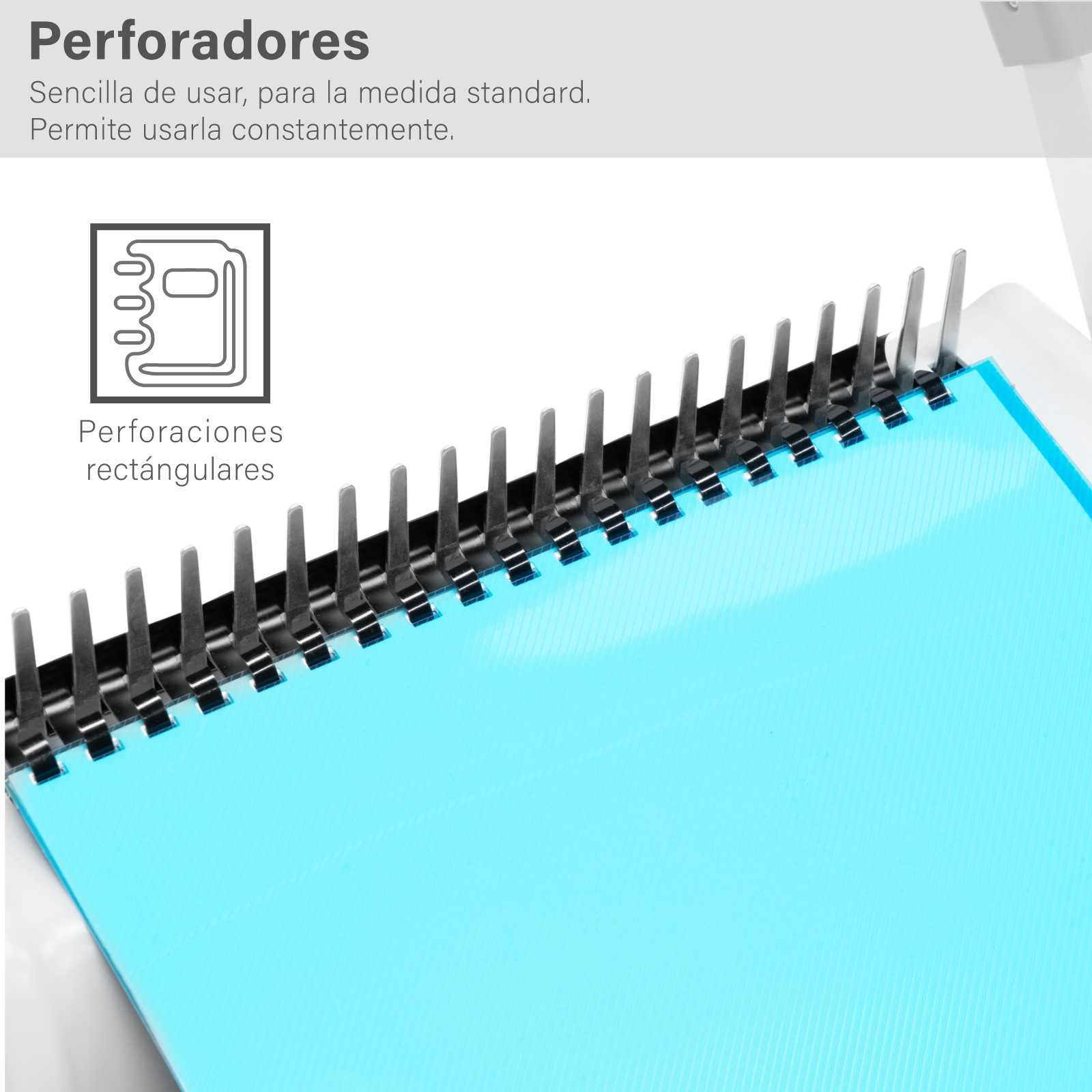 Engargoladora 450 hojas Margen Ajustable para Tamaño Carta y A4