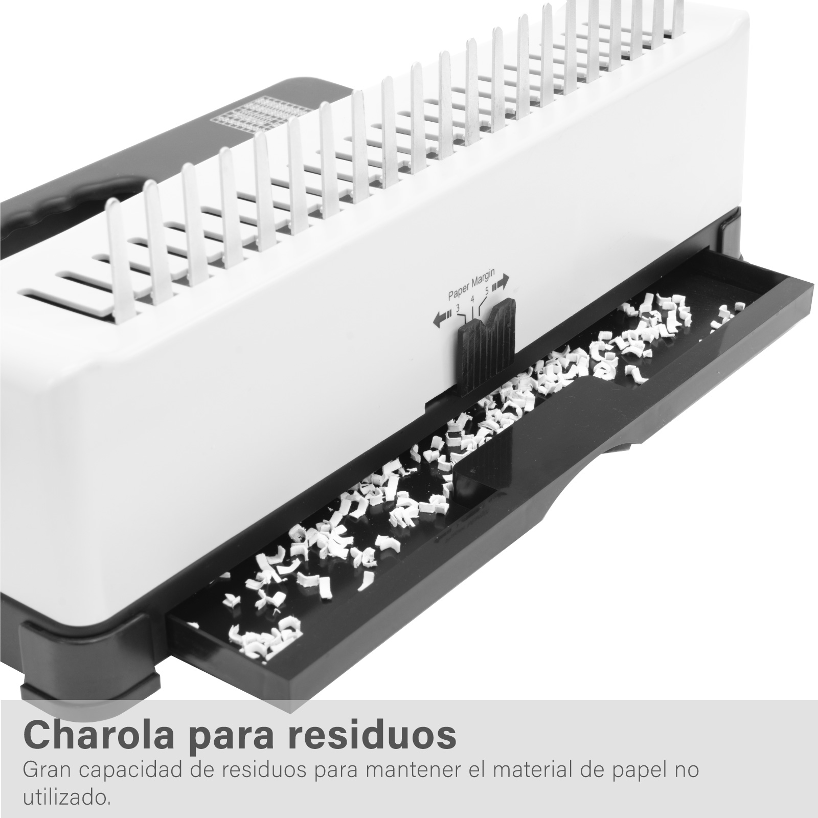Engargoladora 450 hojas Margen Ajustable para Tamaño Carta y A4