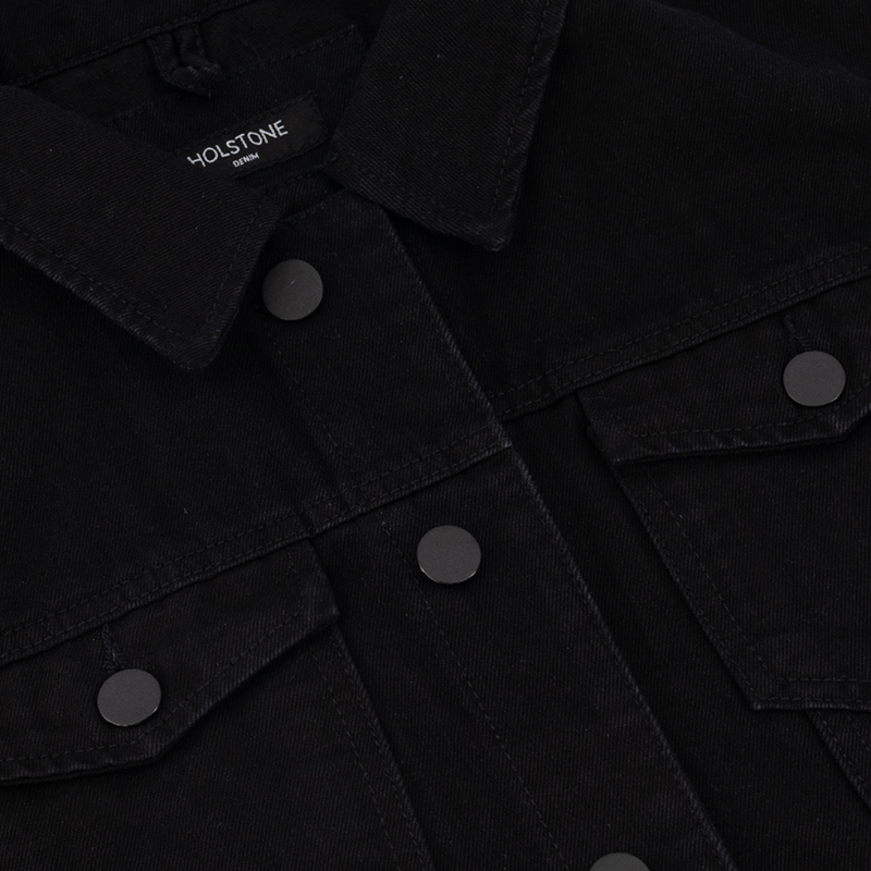 Chaleco Slim de Mezclilla Slim para Hombre Holstone - Negro