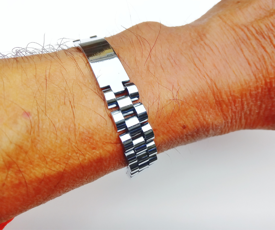 Brazalete Pulsera Esclava Acero Inoxidable Autentico Hombre