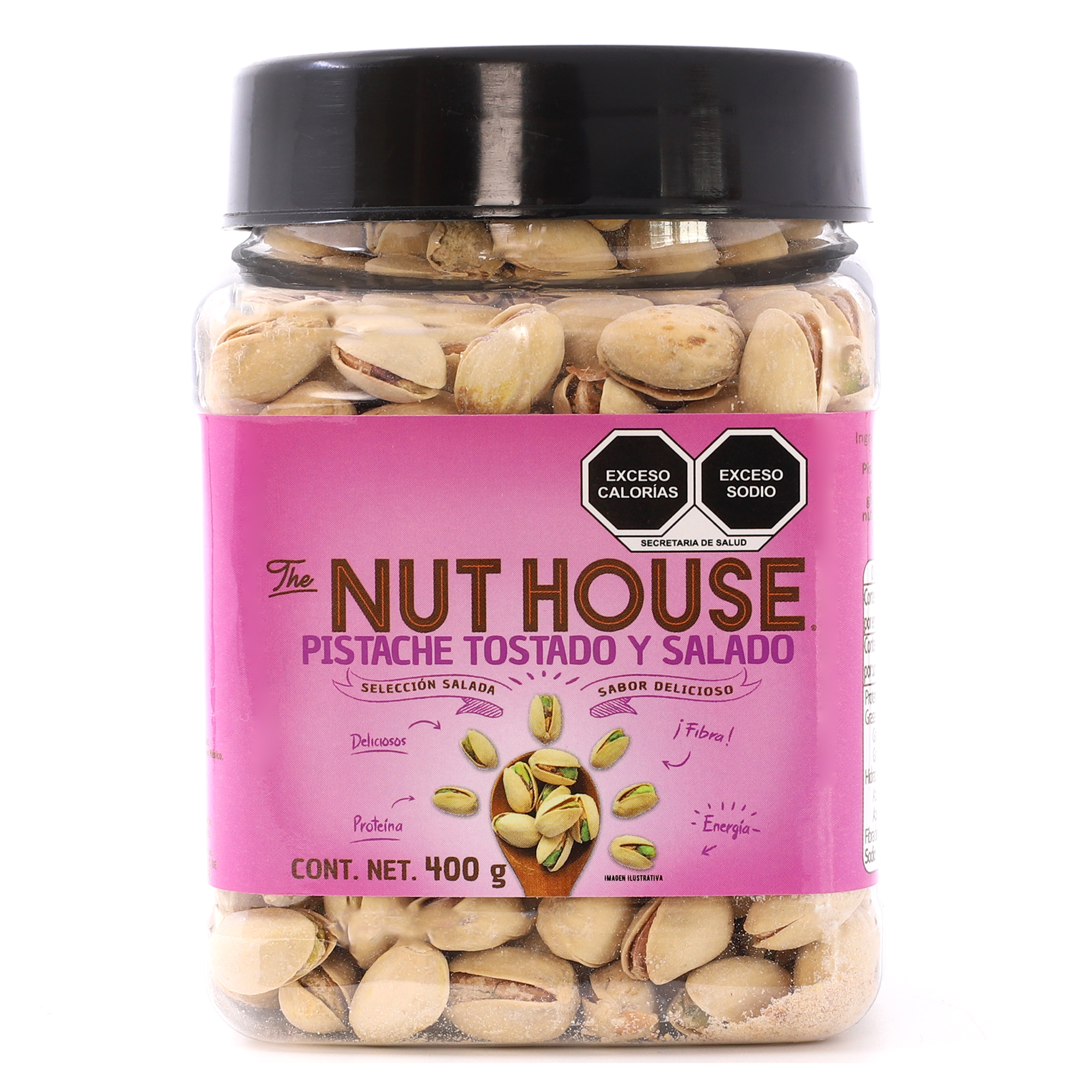 The Nut House - Pistache Tostado y Salado - Vitrolero 400g