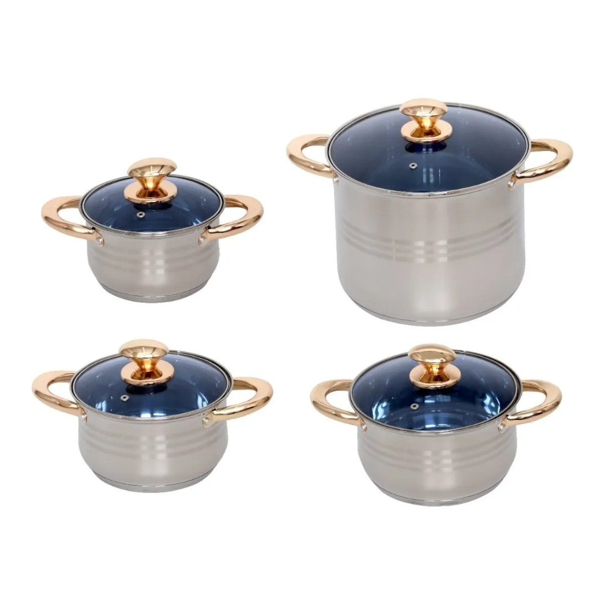 Batería de cocina 12 pz ANABELLA Royal Haus Acero Inoxidable