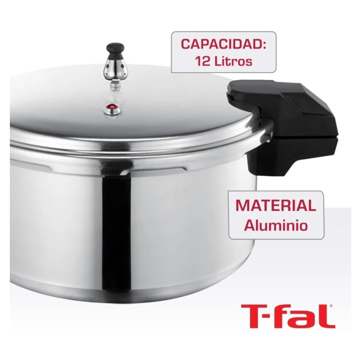 Olla Presión Express TFAL 12 Litros Válvula Seguridad Aluminio