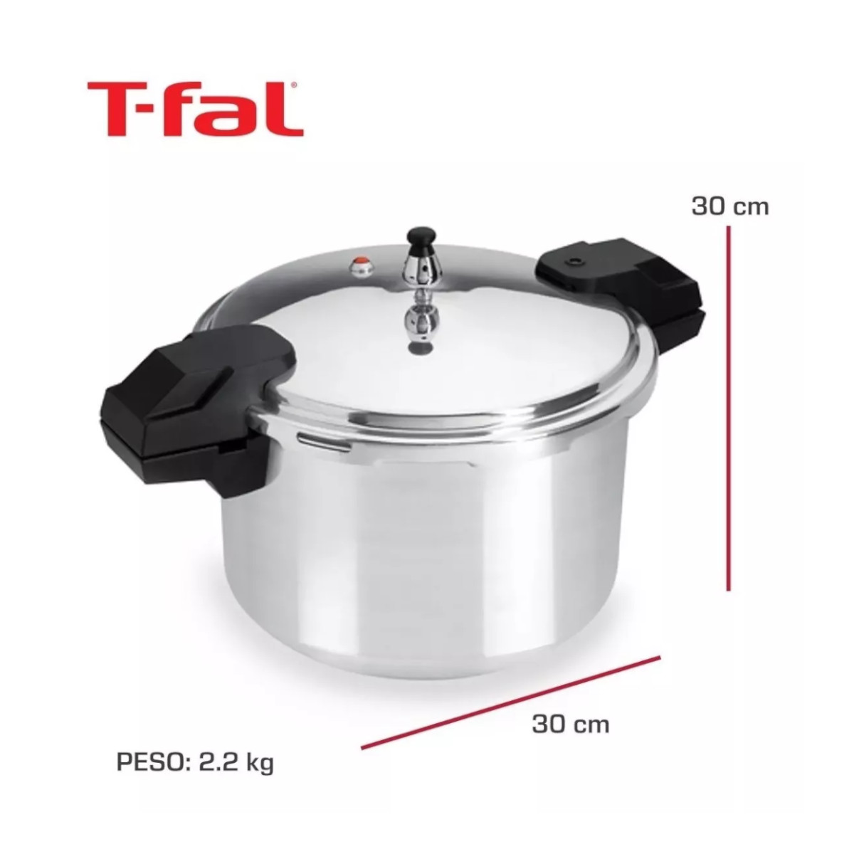 Olla Presión Express TFAL 12 Litros Válvula Seguridad Aluminio