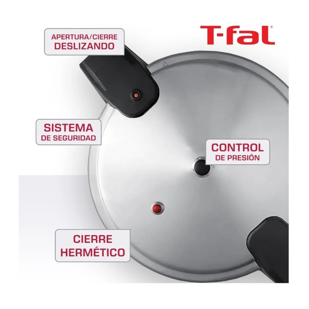 Olla Presión Express TFAL 12 Litros Válvula Seguridad Aluminio