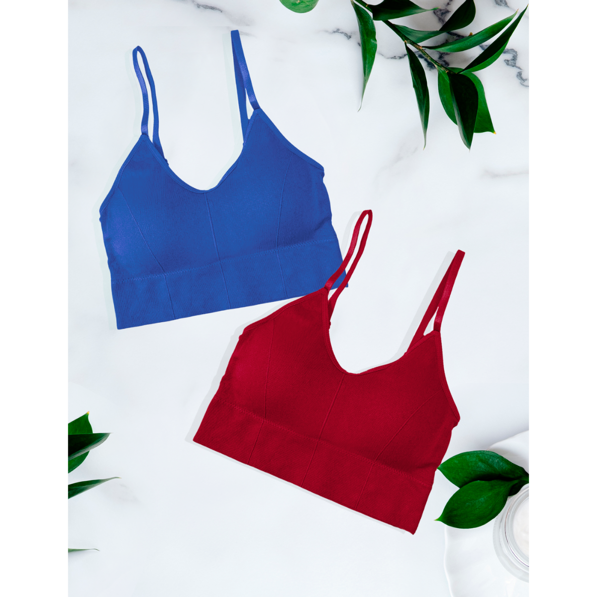 Pack 2 Crop Top Dama Blusa Gym Bralette Ombliguera Push Up