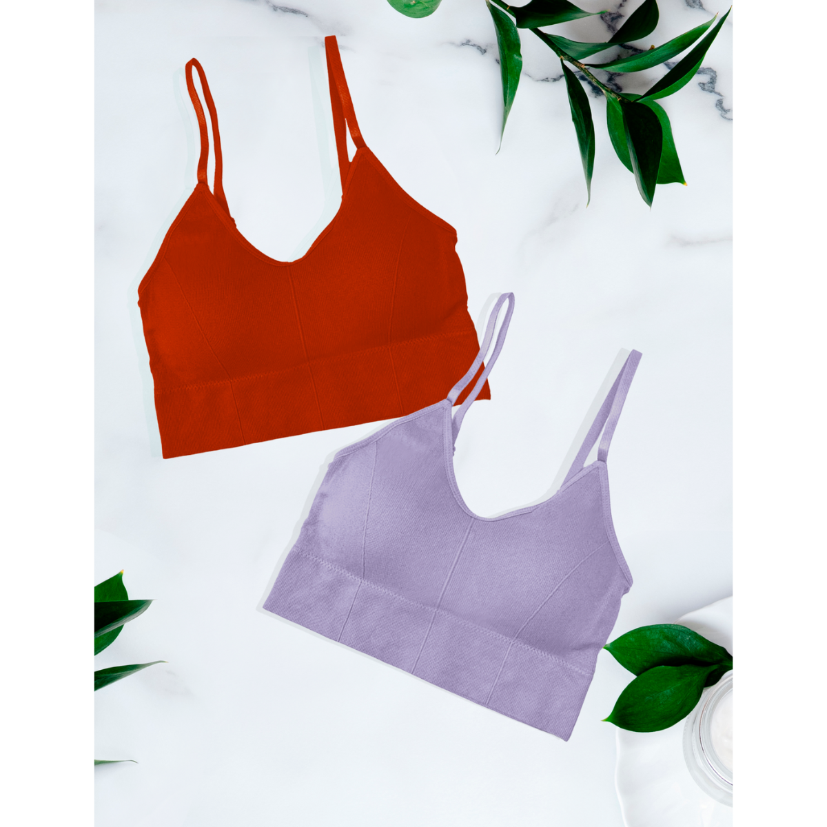 Pack 2 Crop Top Dama Blusa Gym Bralette Ombliguera Push Up