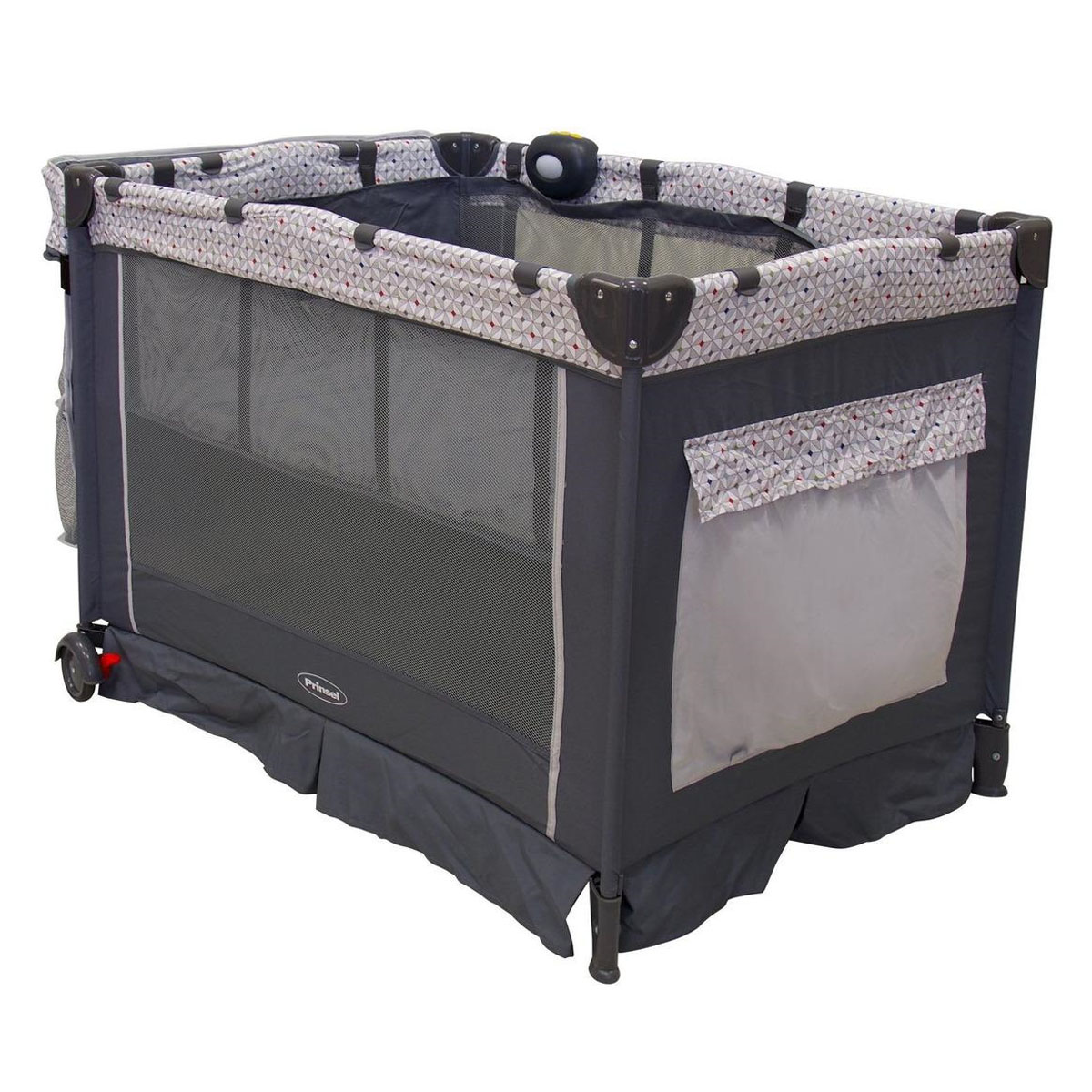 Cuna Corral Verona Gris Mecedor Cambiador Prinsel.