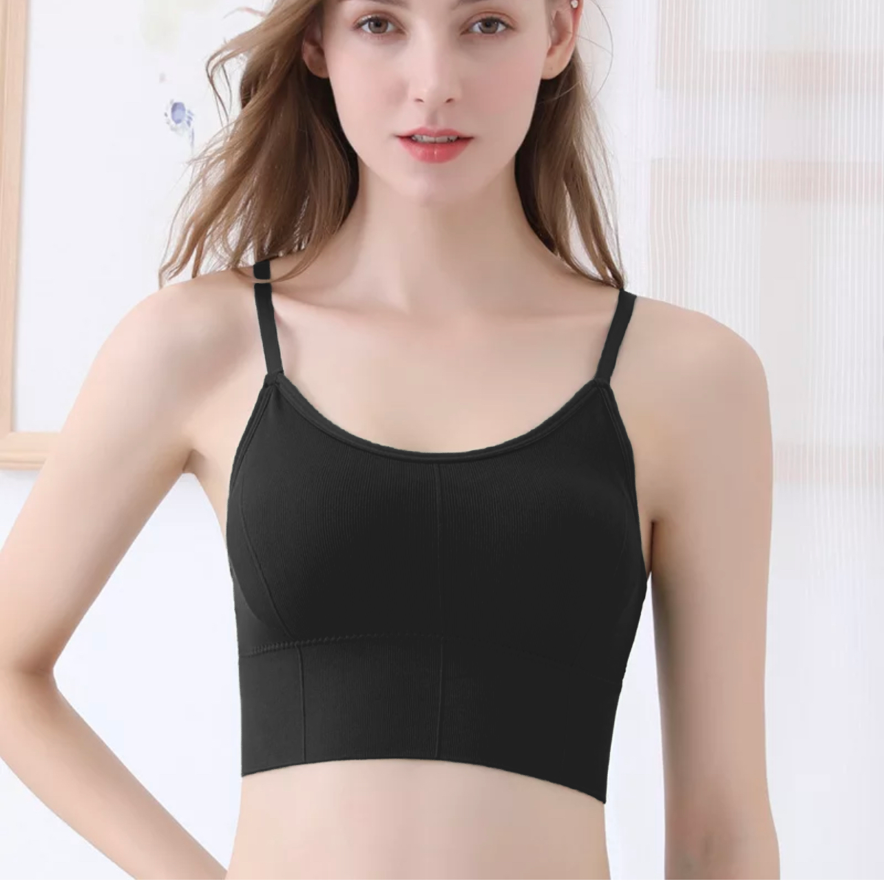 Pack 2 Crop Top Dama Blusa Gym Bralette Ombliguera Push Up
