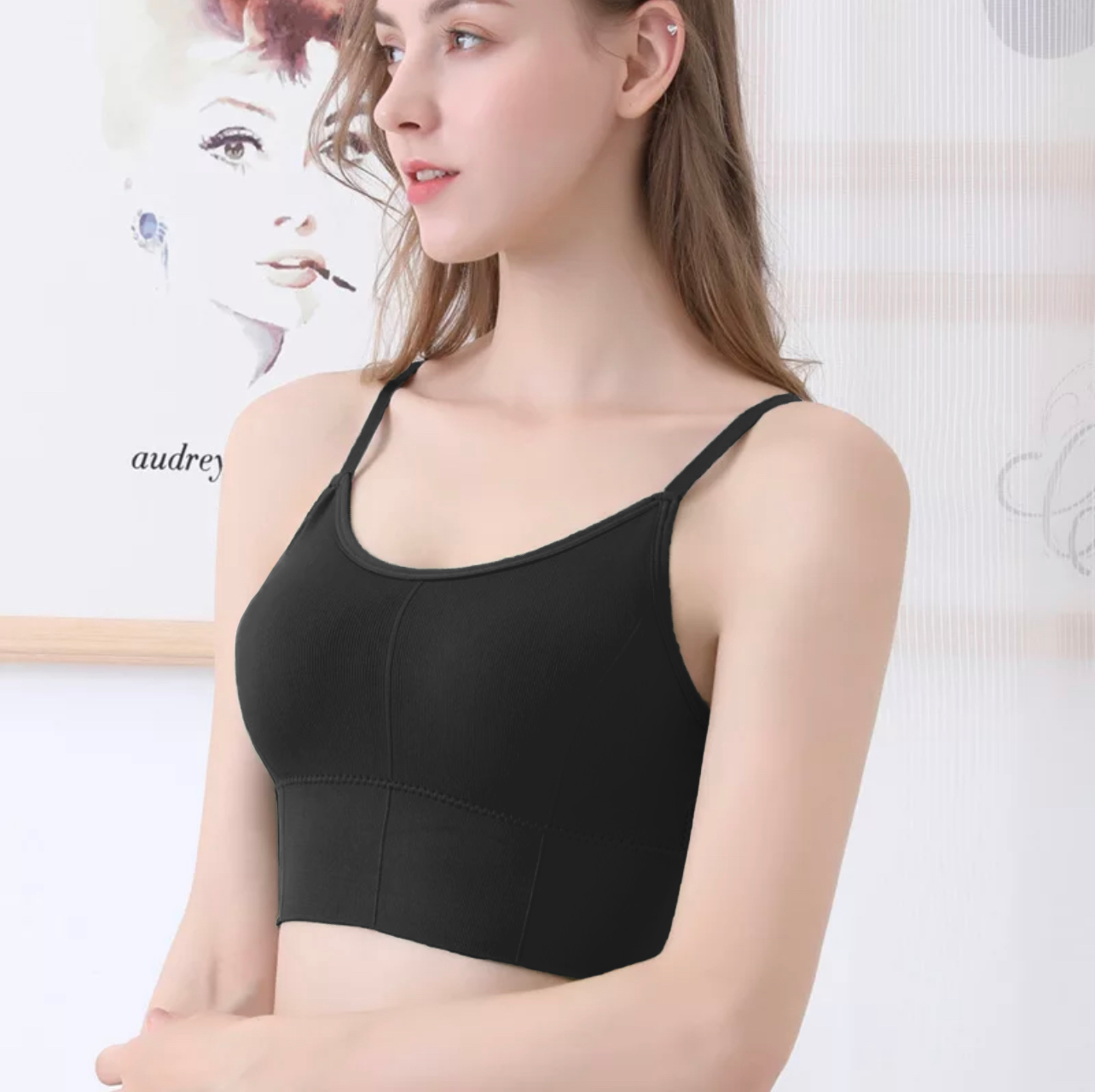 Pack 2 Crop Top Dama Blusa Gym Bralette Ombliguera Push Up